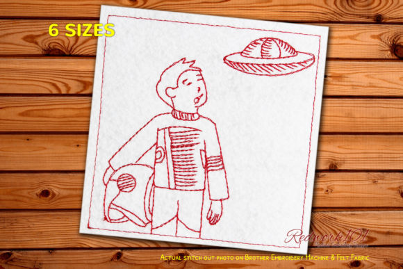 Astronaut Space Suit Embroidery Design