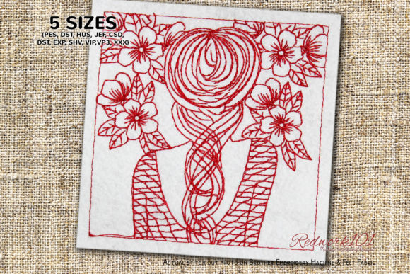 Girl in Flower Frame Bluework Review